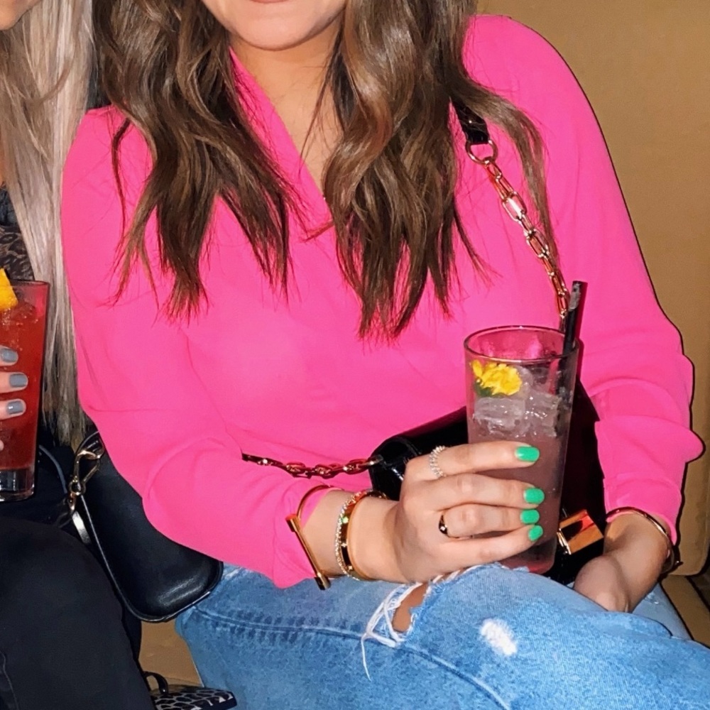 Aritzia Babaton Longsleeve Wrap Bodysuit - Picture 4 of 6